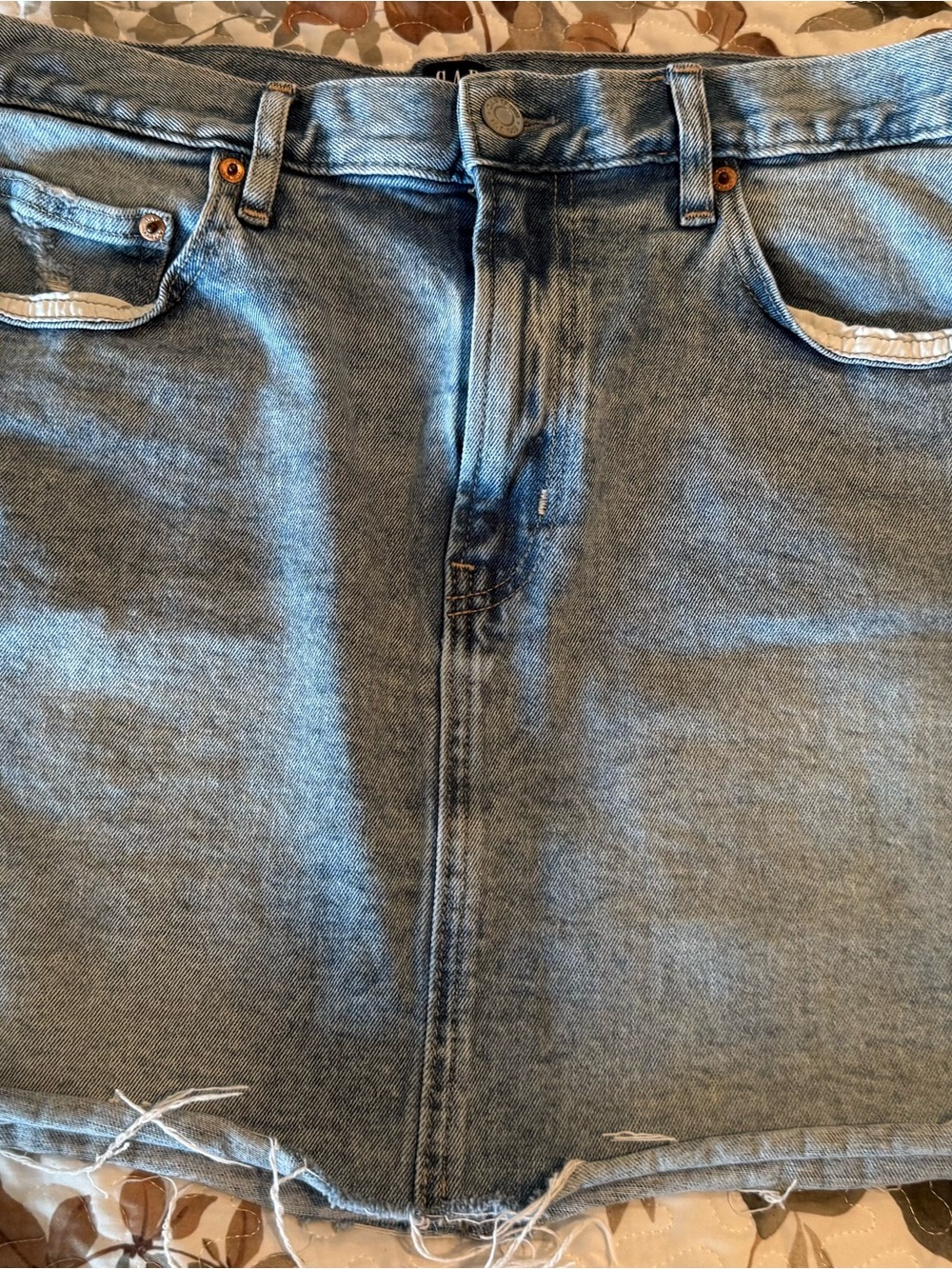GAP Light Blue Denim Mini Skirt